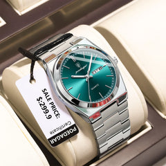 Luxury Men's Waterproof Luminous Watch Stainless Steel Casual Fashion Quartz