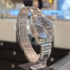Casio MTP-1302D-1A1VDF Analog Silver Metal Band White Men Watch Original New