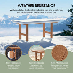 WestinTrends Ashore Outdoor Modern HDPE 66"
