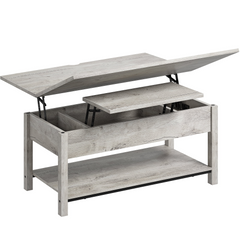 GUNAITO 41.73"Lift Top Coffee Table, 4 in 1 Multi-Function Convertible Coffee Table with Storage, Modern Coffee Table Converts to Dining Table for Living Room, Grey