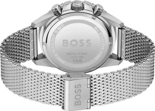 Hugo Boss Green Dial and Gray Stainless Steel Band | Men Gift Watch