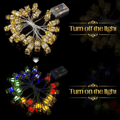 ANPHSIN Ramadan Eid Mubarak String Lights 9.8 FT 20 LED | Battery Operated