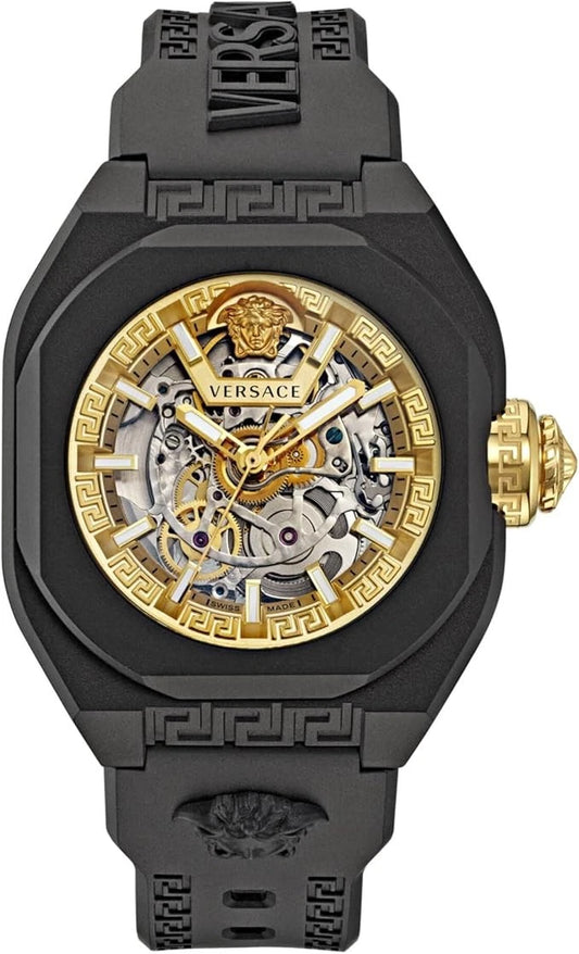 Custom Built – Gold GMT Automatic Watch – Black Dial – Japanese Movement